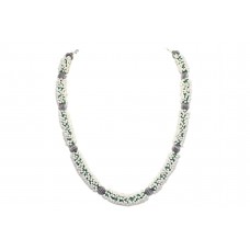 Women's designer Necklace 925 Sterling Silver culture pearl stone P 513